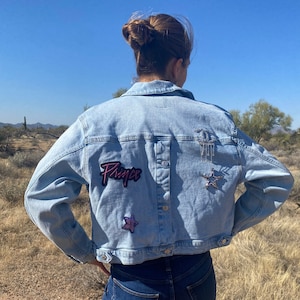 Patched Denim Jacket