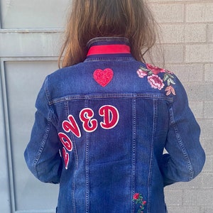 Loved Patched Denim Jacket
