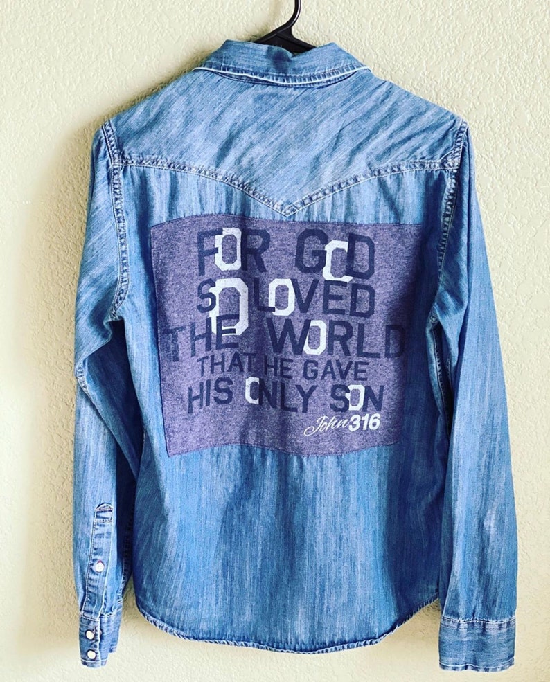 John 3:16 Denim Shirt