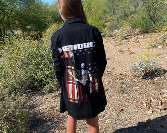 Reworked Jacket Dress: Upcycled Cardigan Style