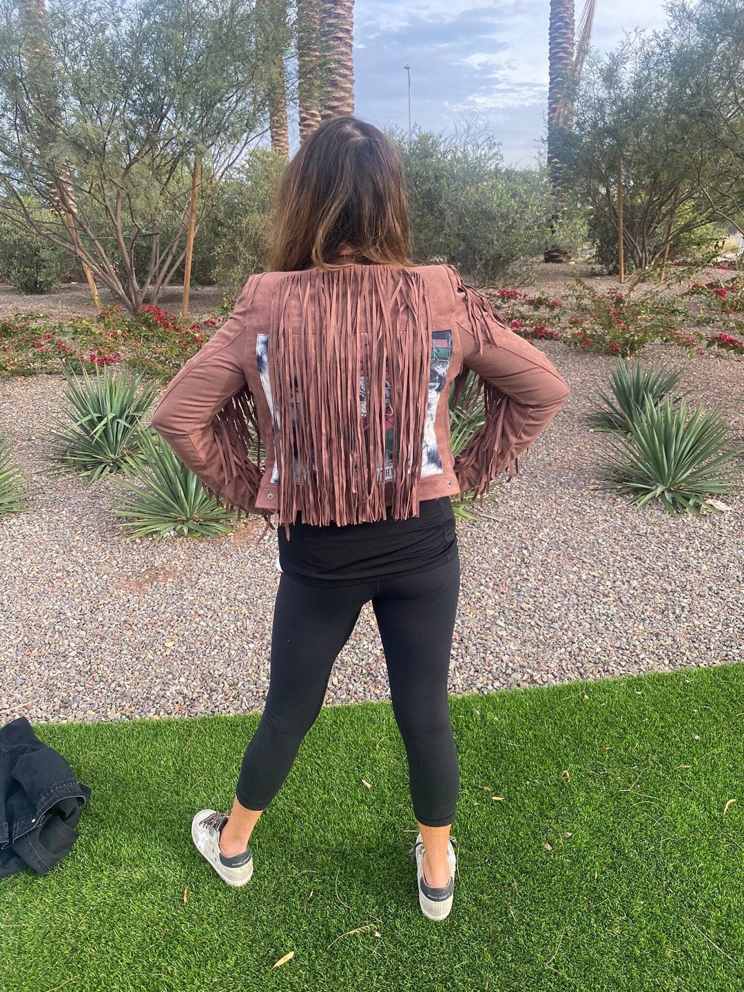 Reworked Fringed Jacket Etsy