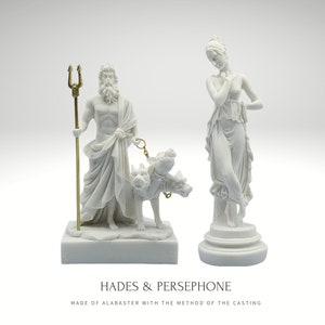 Hades and Persephone Set Statues Alabaster