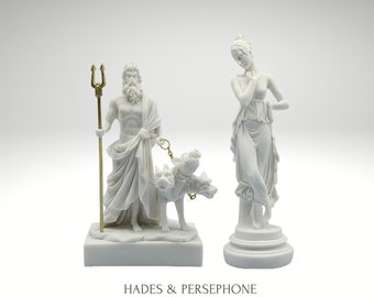 Hades and Persephone Set Statues Alabaster