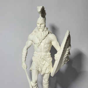 Ares Statue God of War White Sculpture 25.50cm
