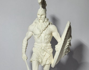 Ares Statue God of War White Sculpture 25.50cm