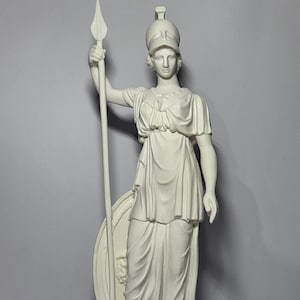 Minerva Goddess Statue White color Exact Copy Sculpture 30cm
