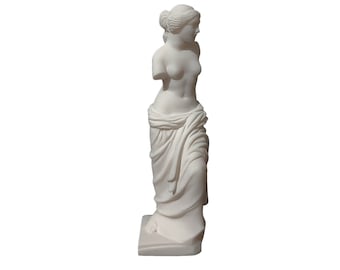 Venus de Milo Replica Sculpture Greek Roman Goddess Mythology Handmade Alabaster Statue 15cm