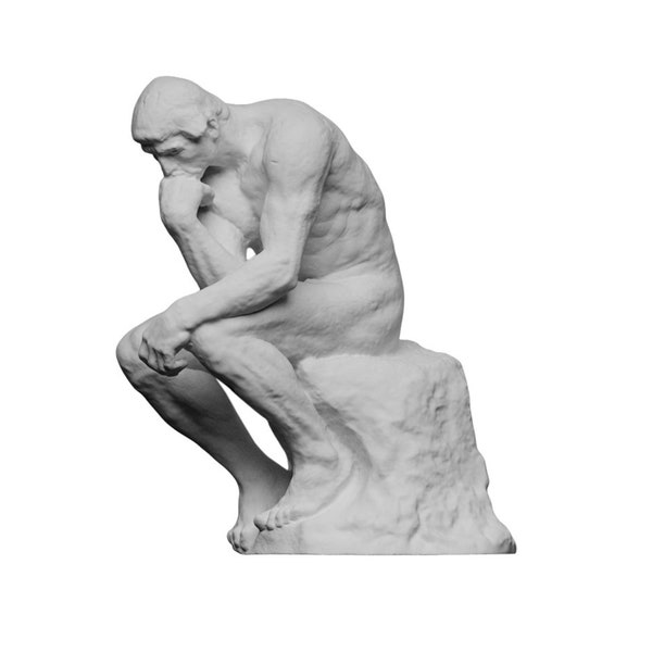 Le Penseur d'Auguste Rodin Sculpture Réplique exacte de la statue en marbre