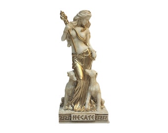 Hecate Diosa de la Magia Mini Estatua Mitología Griega Escultura