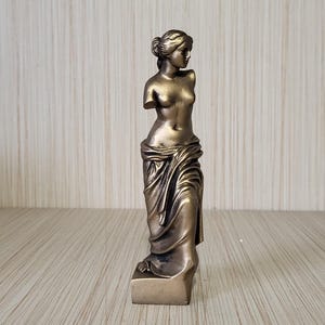 Estatua Venus De Milo Escultura Exacta 16 cm Color Bronce