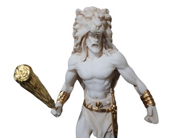 Statue d’Hercule Semigod Sculpture de la mythologie grecque romaine antique