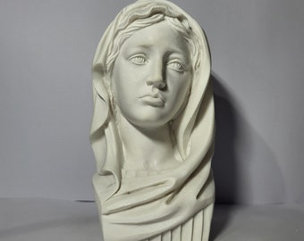 聖母マリア胸像 イエス・キリストの母 彫刻 18 cm - Etsy 日本