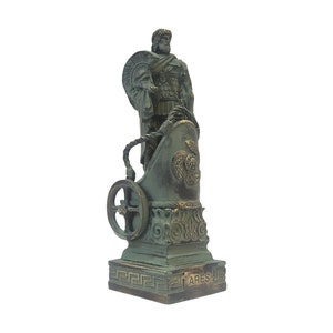 Ares Statue God of War Museum Patina Sculpture 16cm