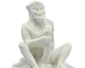 Satyr Statue Ancient Greek Mythology Handmade Marble Sculpture 10cm