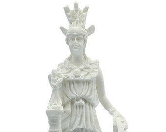 Athena Minerva Skulptur Griechisch Römische Mythologie Göttin Marmor Handgemachte Figur Statue 17cm