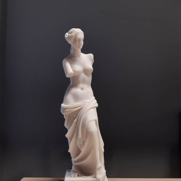 Aphrodite von Mylos, griechische römische Göttin Venus de Milo, Alabaster-Skulptur, handgefertigte Statue, 26 cm