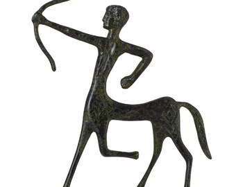 Centaur Archer Bronze Statue Greek Mythology Sculpture Ancient Hellenic Figurine