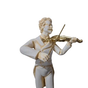 Johann Strauss Musician Statue made of Alabaster Sculpture image 8