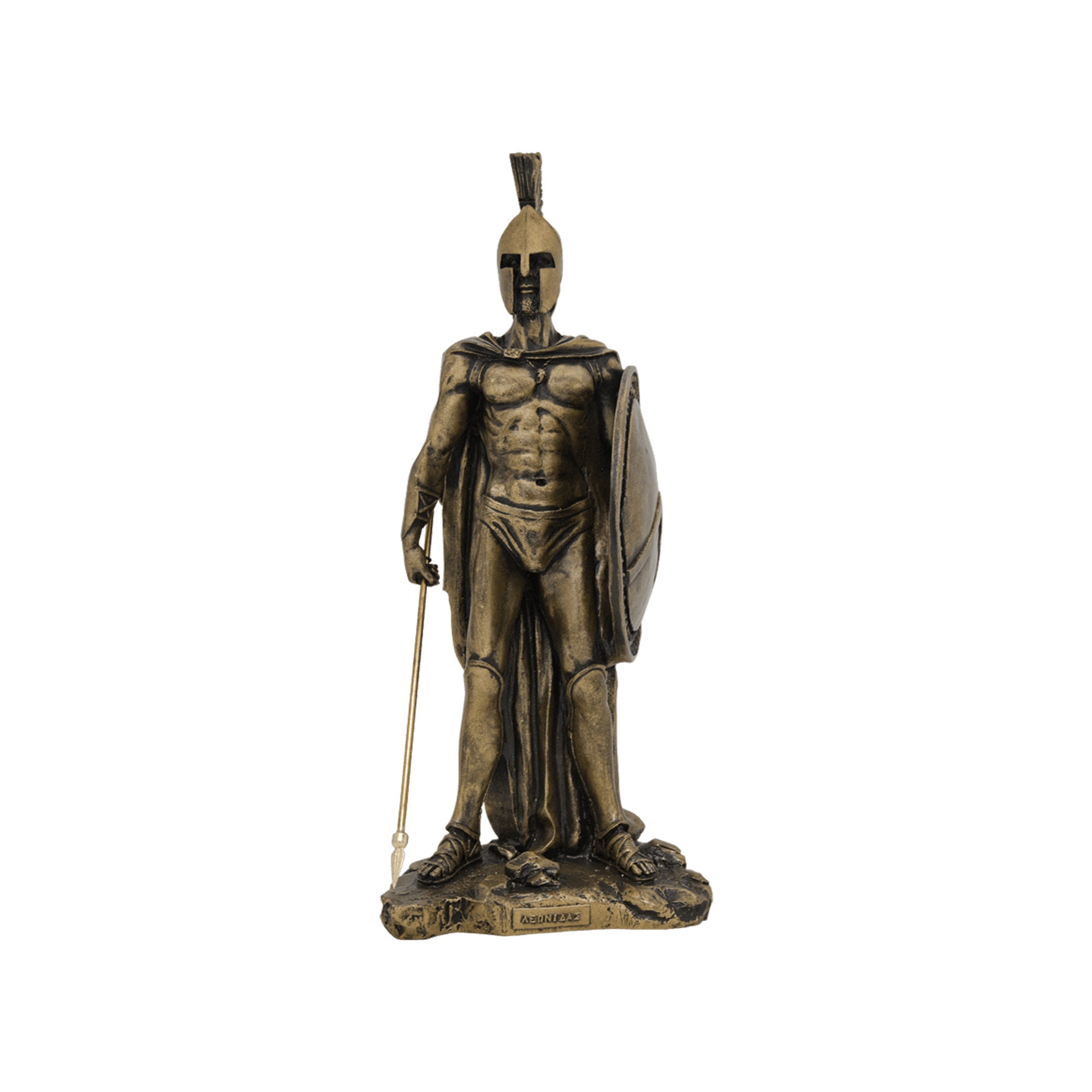 LEONIDAS Sculpture the King of Spartan Marble Handmade Statue 40cm