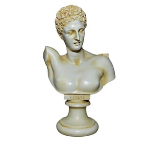 Hermes Mercury God Bust Head Statue vintage patina statue 22cm