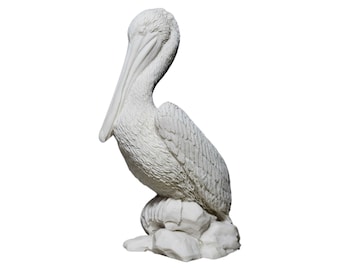Pelican Bird Sculpture Marble Greek Handmade Ornament Figurine Statue 15cm