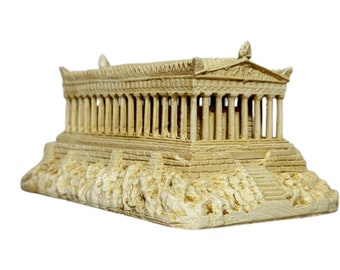 Parthenon Temple of Athenian Sculpture Handmade Marble Sculpture