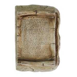Hippocratic Oath Wall Plaque English Ancient Style Medical Decor For Doctors