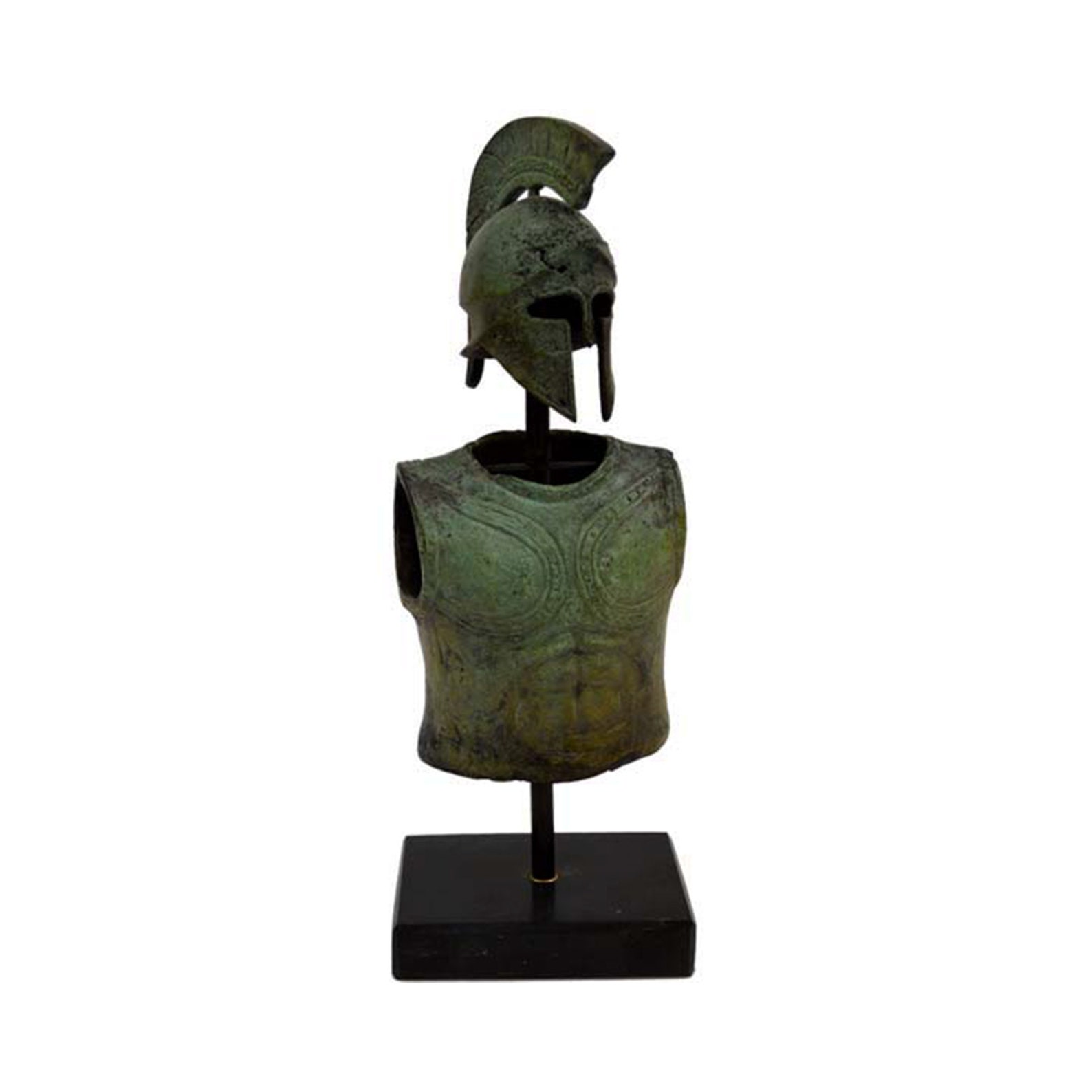 Ancient Greek Bronze Armor Sculpture Meander Symbol Etsy