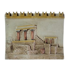 Knossos Palace relief plaque minoan ruins wall art ancient greece sculpture