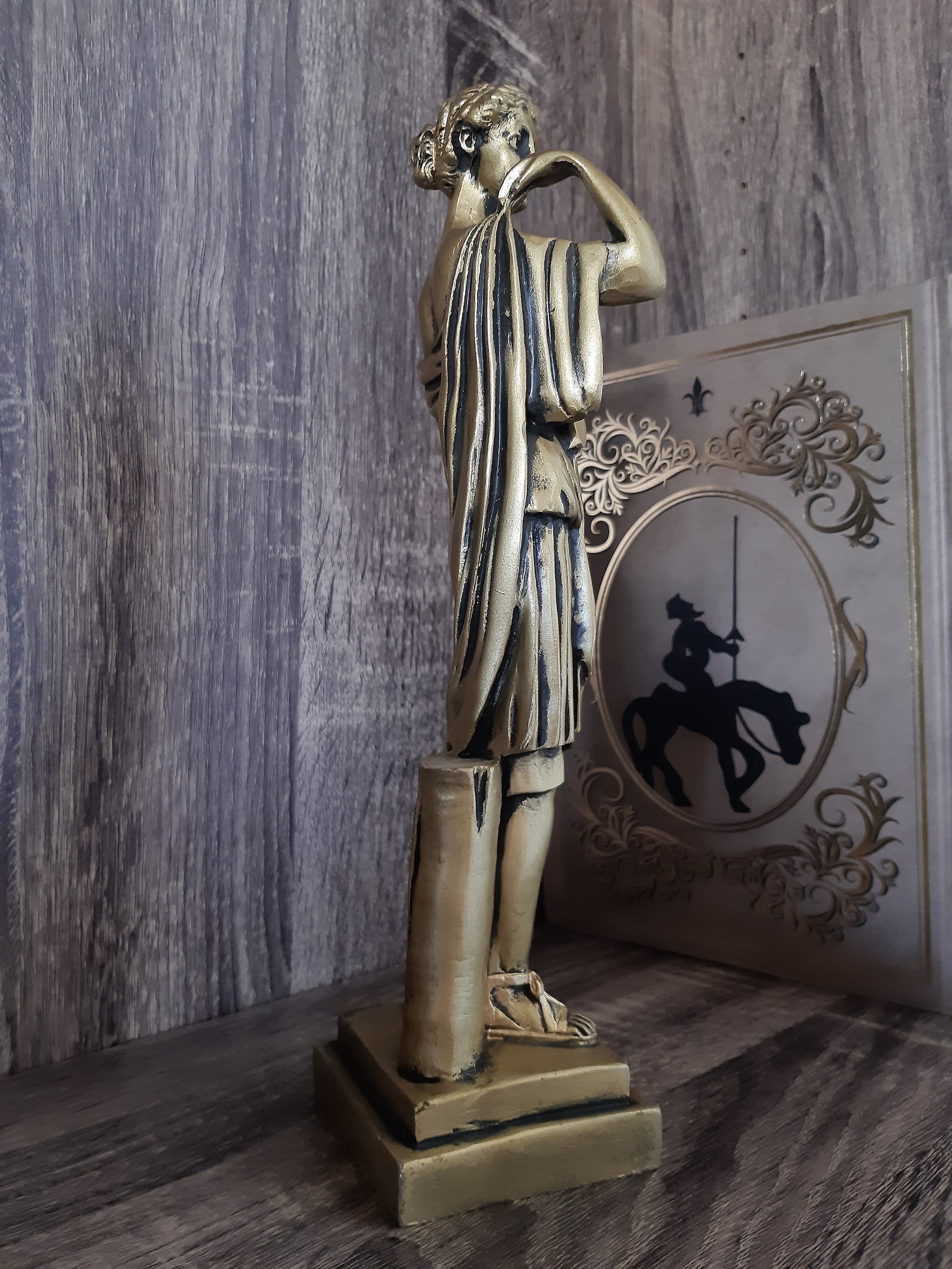 Artemis Statue Greek Roman Nude Goddess Sculpture Gold Color - Etsy