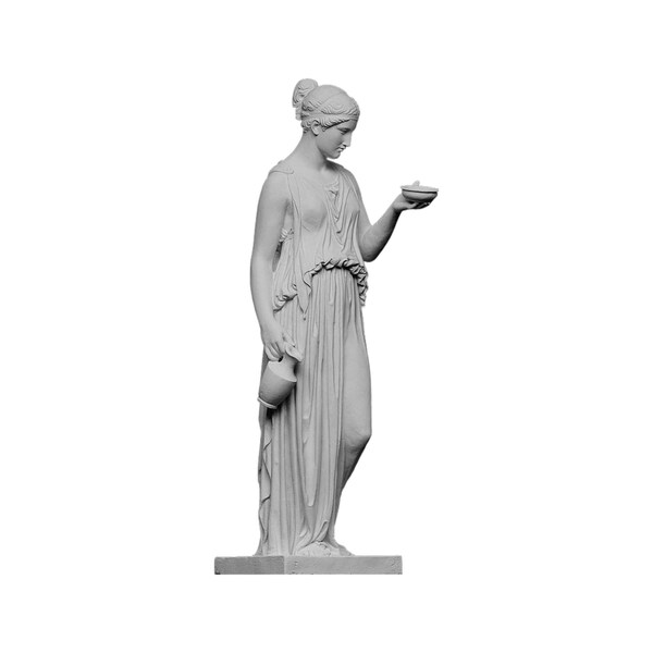 Hebe Goddess Marble Sculpture by Bertel Thorvaldsen Exact Muneum Replica