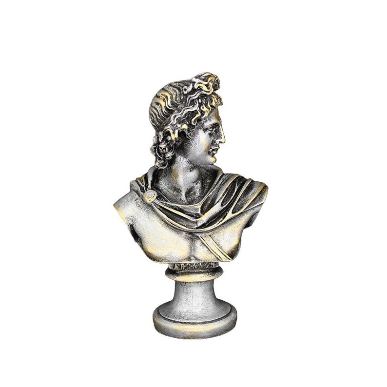 Busto Di Socrate In Alabastro - Scultura Decorativa 18cm | Riproduzione Artigianale - Foto 6