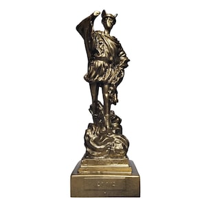 Hermes Mercury God Statue vintage bronze color statue 16.50 cm