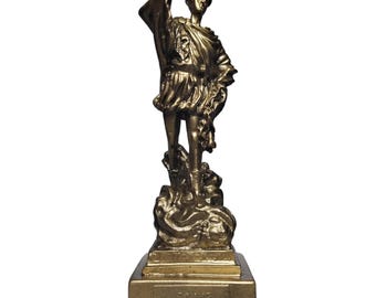 Hermes Mercury God Statue vintage bronze color statue 16.50 cm