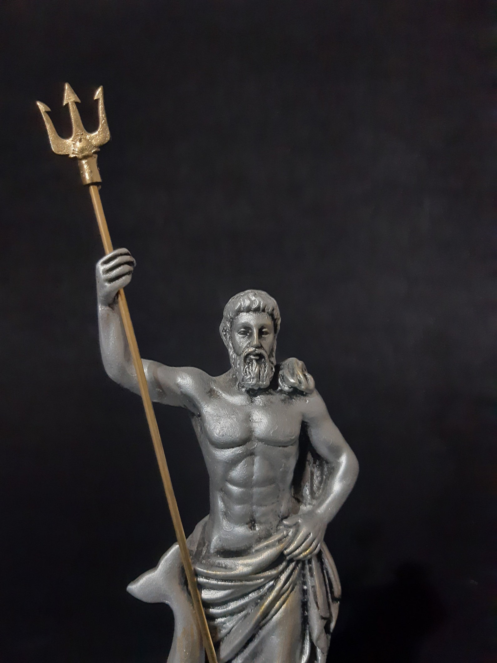 Poseidon Statue Greek Roman God of the Sea Etsy