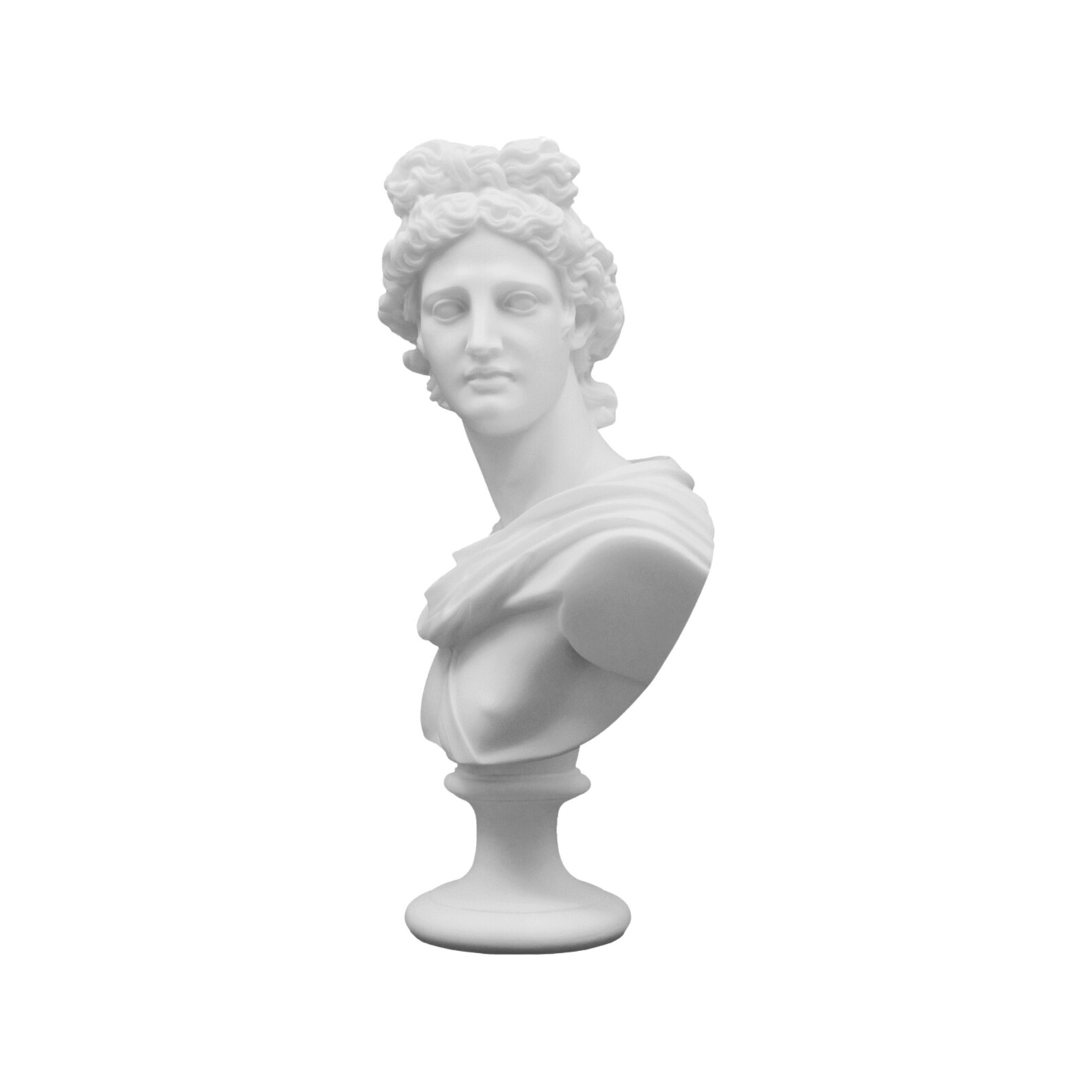 Apollo Belvedere God Bust Head Sculpture Handmade Marble Etsy
