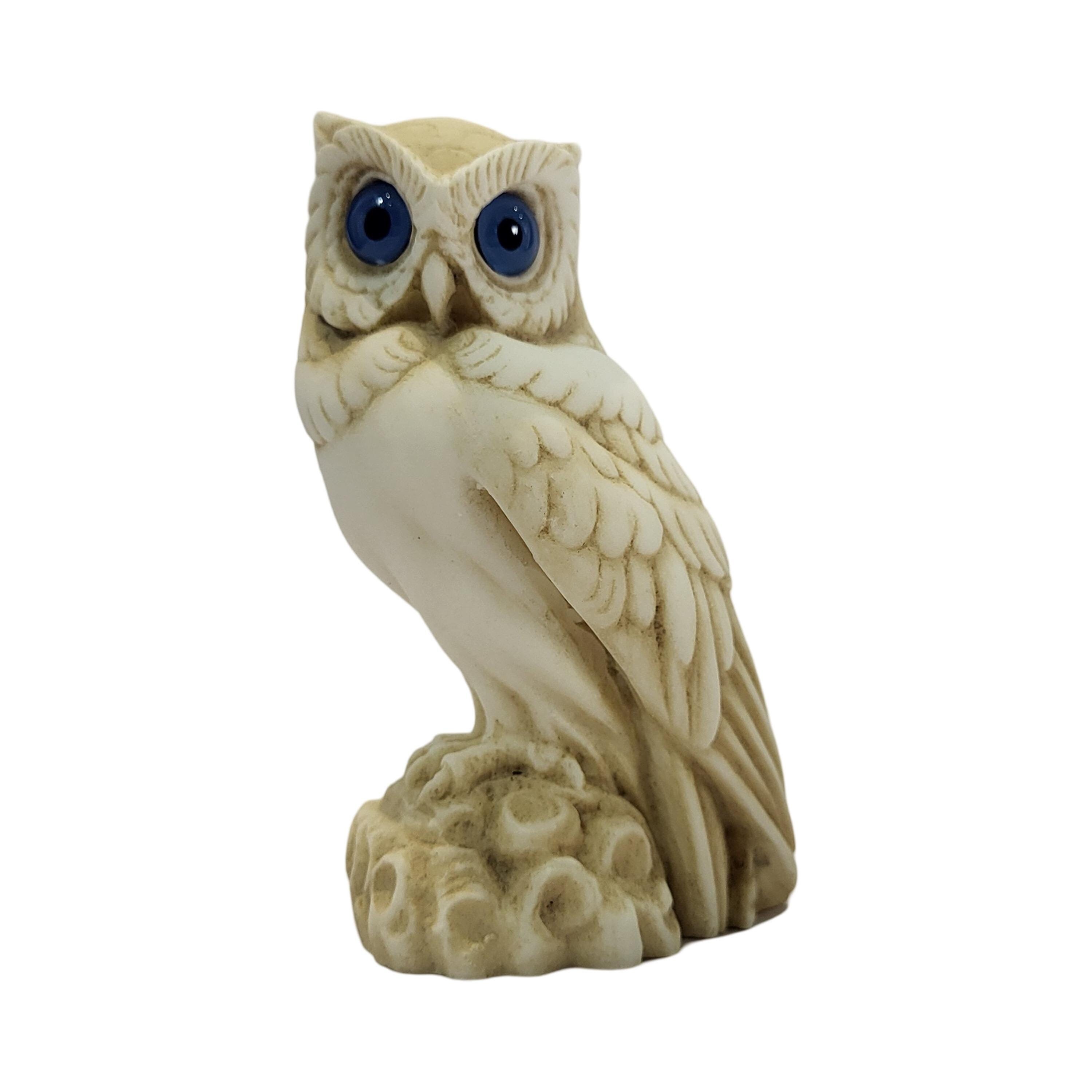 Wise Owl Statue Musem color Sculpture 15cm