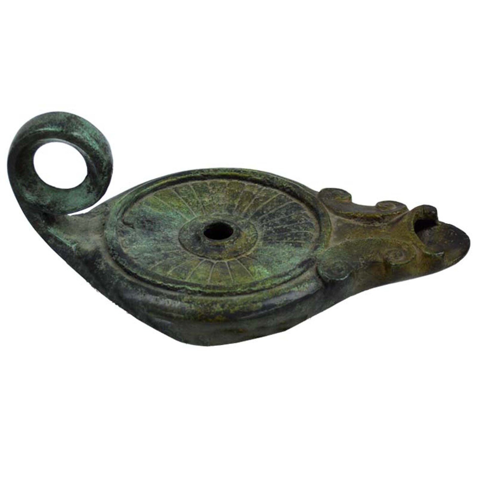 Oil Lamp Ancient Greek Handmade Sculpture 18cm Etsy