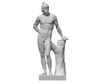 Ares Mars Gott Statue handgemachte Marmorskulptur