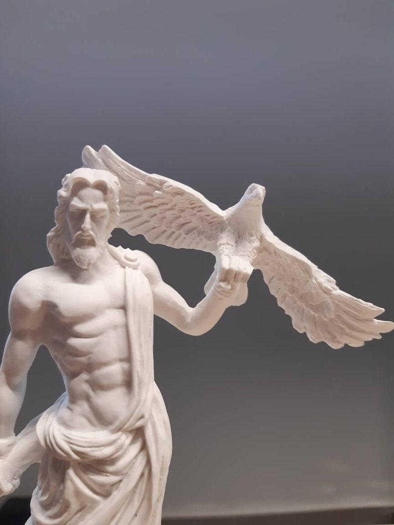 Zeus Sculpture Greek Roman God marble handmade Statue 18.50cm | Etsy