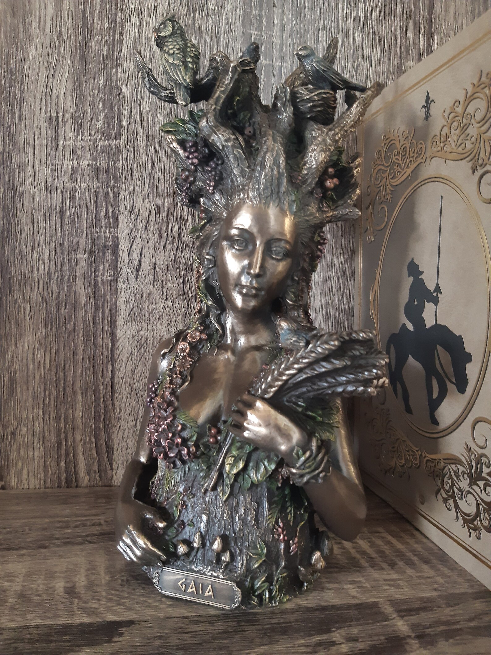 Gaia Statue Greek Mythology Goddess of Earth Bronze Sculpture Etsy
