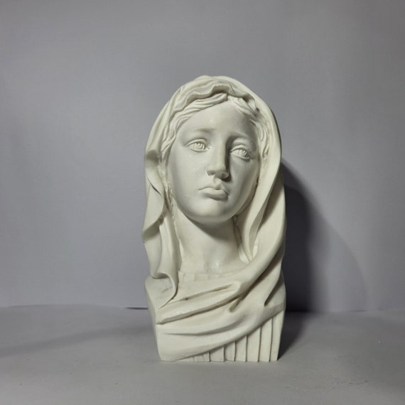 【アンティーク】 陶器 マリア 胸像 b01e58a9f93c60b2bb0eeae89daa67
