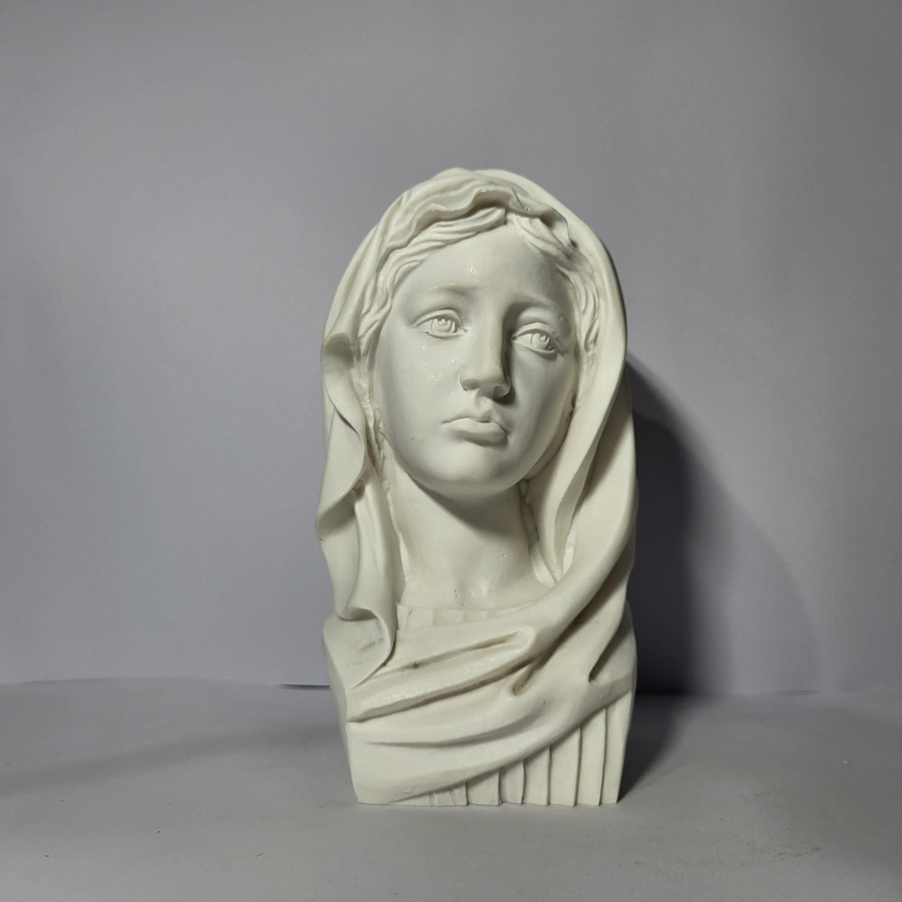 聖母マリア胸像 イエス・キリストの母 彫刻 18 cm - Etsy 日本