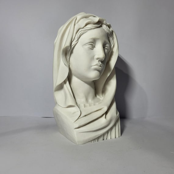 聖母マリア胸像 イエス・キリストの母 彫刻 18 cm - Etsy 日本