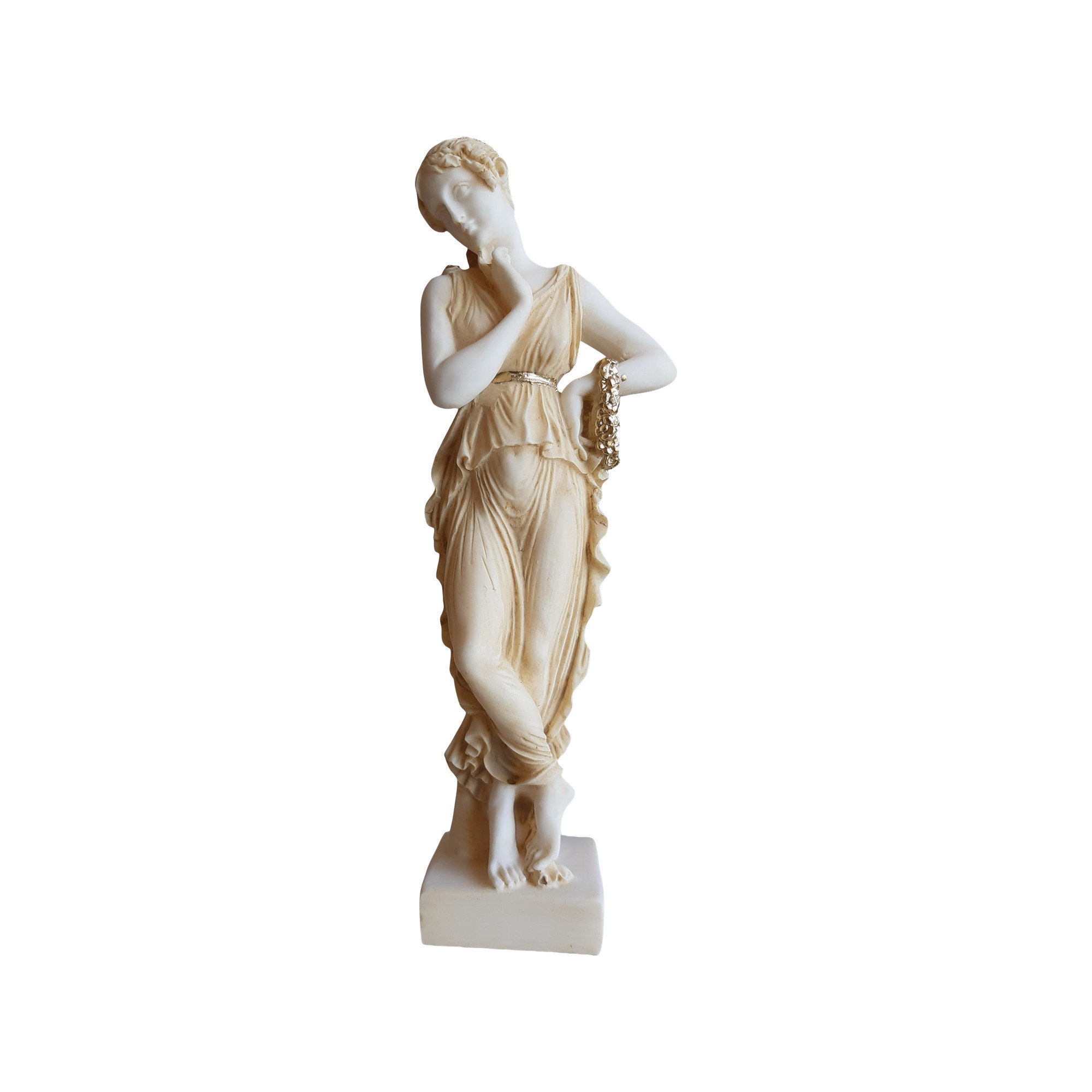 Handmade Alabaster Statue 25cm The Dancer by Antonio Canova Replica