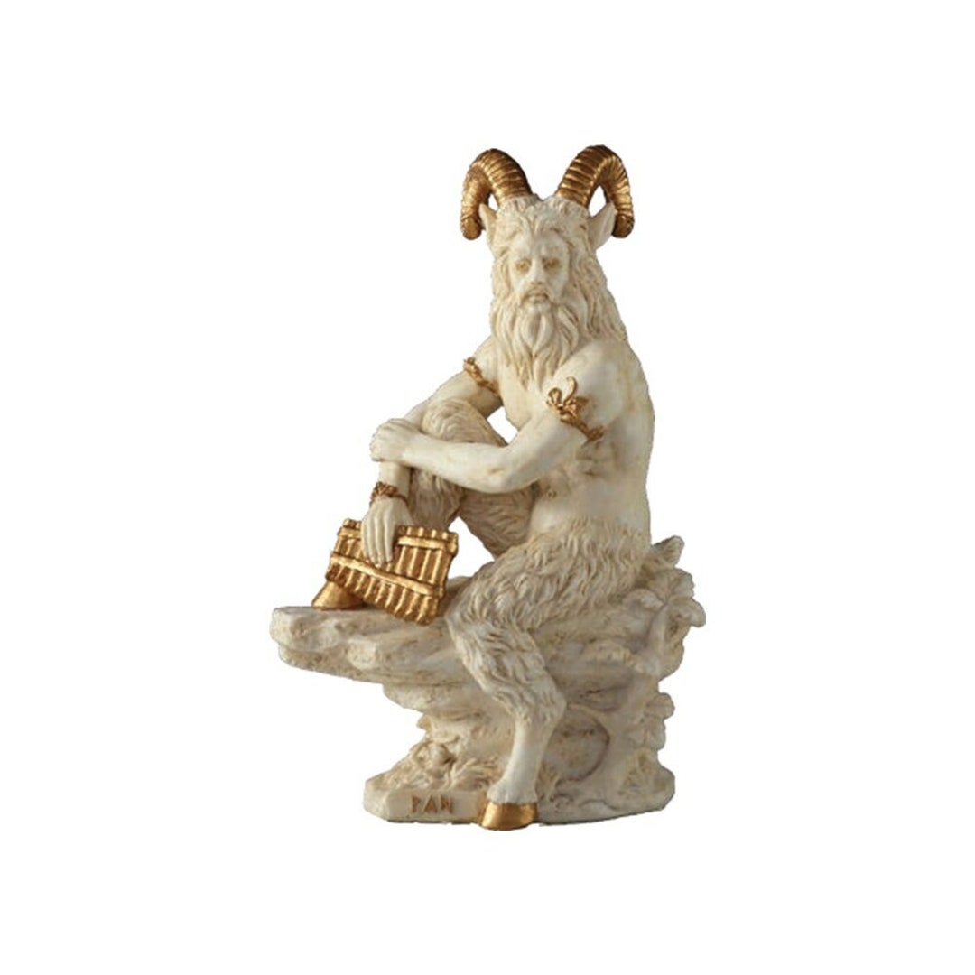 Pan God Statue Handmade Ancient Greek Mythology Sculpture - Etsy