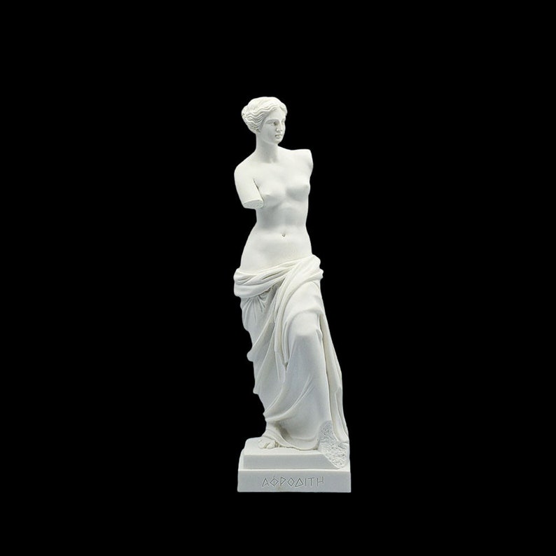 APHRODITE of Mylos Greek Roman Goddess Venus de milo Marble Sculpture Handmade Museum Replica Classical Craft Statue 40cm 15.75 inches image 1