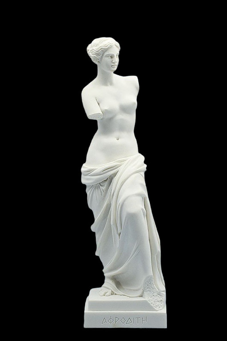 APHRODITE of Mylos Greek Roman Goddess Venus de milo Marble Sculpture Handmade Museum Replica Classical Craft Statue 40cm 15.75 inches image 2