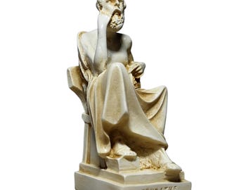 Socrates Statue Ancient Greek Philosopher Patina Sculpture 12cm