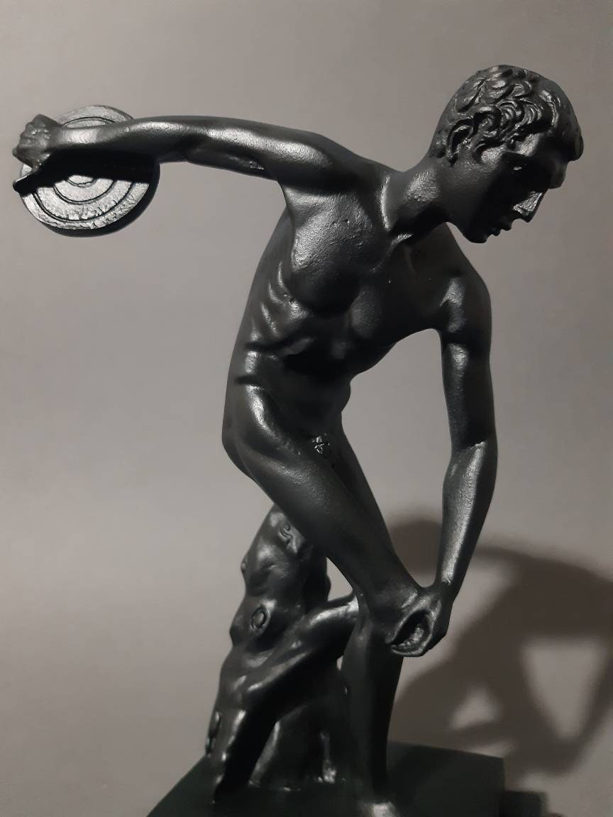 Discobolus of Myron Replica Statue Greek Handmade Alabaster - Etsy